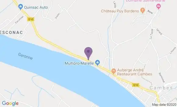 Localisation Cambes - 33880