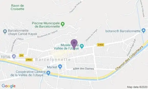 Localisation Barcelonnette - 04400