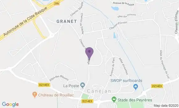 Localisation Canejan Bp - 33610