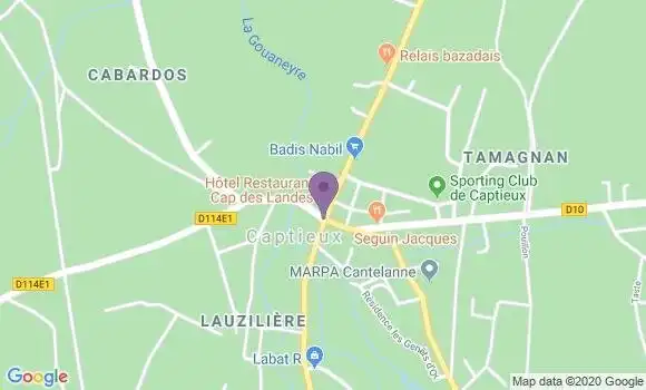 Localisation Captieux Bp - 33840