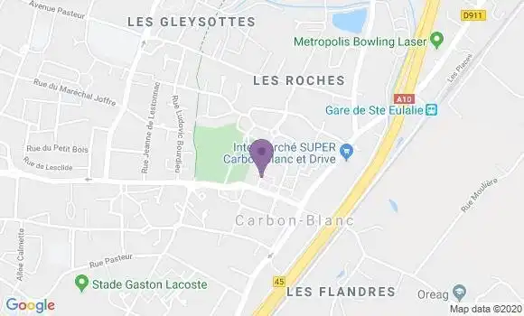Localisation Carbon Blanc - 33560