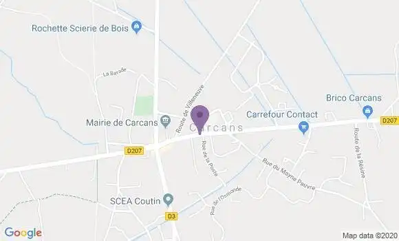 Localisation Carcans Bp - 33121