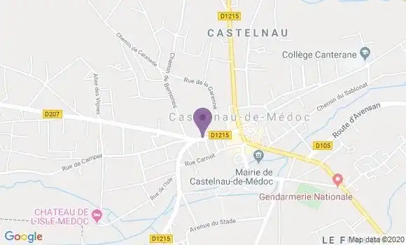 Localisation Castelnau de Medoc - 33480