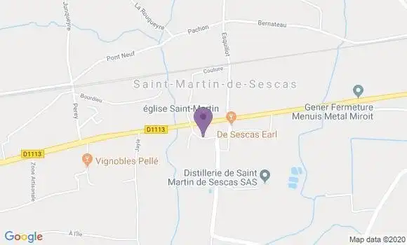 Localisation Castets En Dorthe Bp - 33210