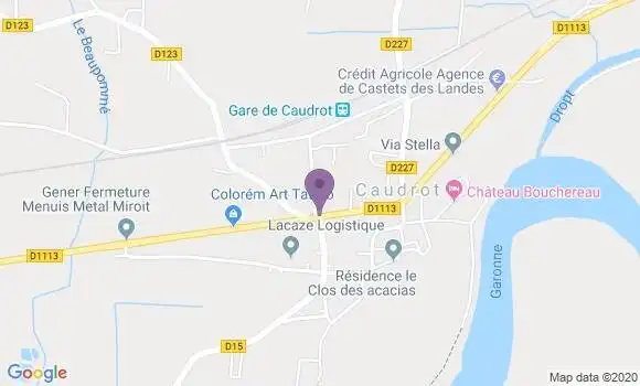 Localisation Caudrot Bp - 33490