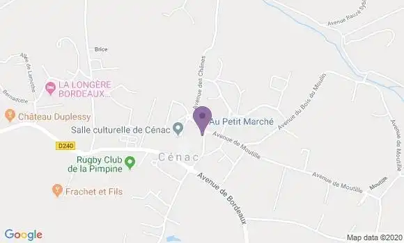 Localisation Cenac Ap - 33360