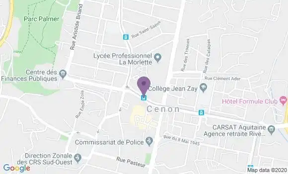 Localisation Cenon Principal - 33150
