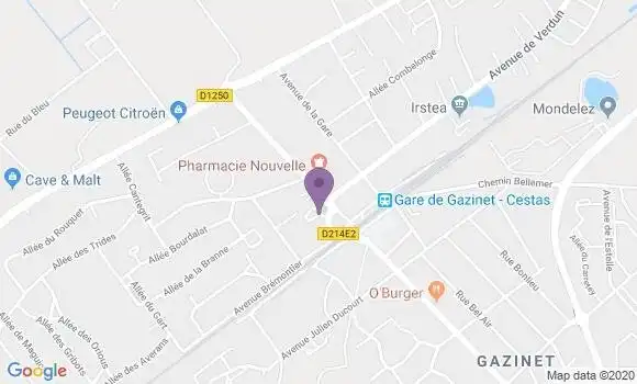 Localisation Cestas Gazinet Bp - 33610