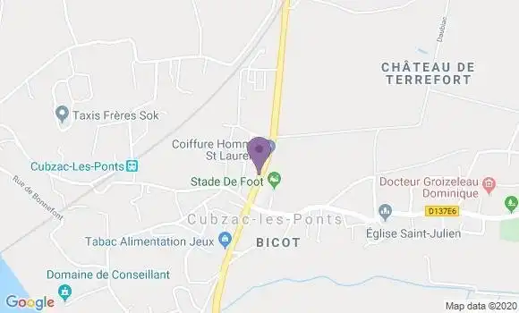 Localisation Cubzac les Ponts Bp - 33240