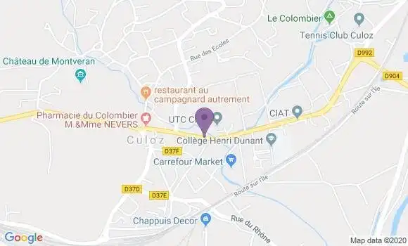 Localisation Culoz - 01350
