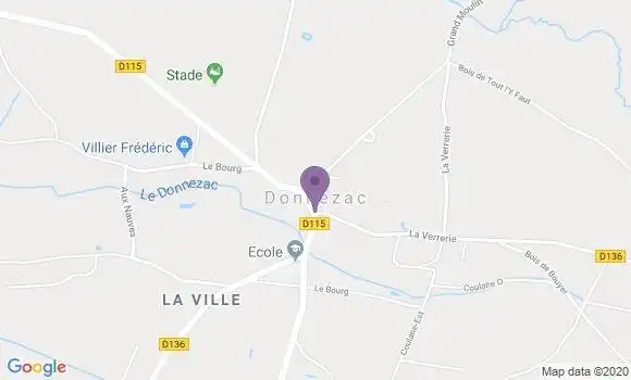 Localisation Donnezac Ap - 33860