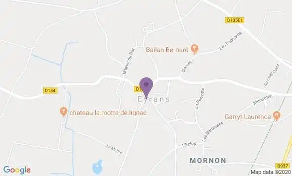 Localisation Eyrans Ap - 33390