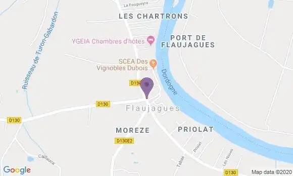 Localisation Flaujagues Ap - 33350