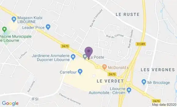 Localisation Fronsac Bp - 33126