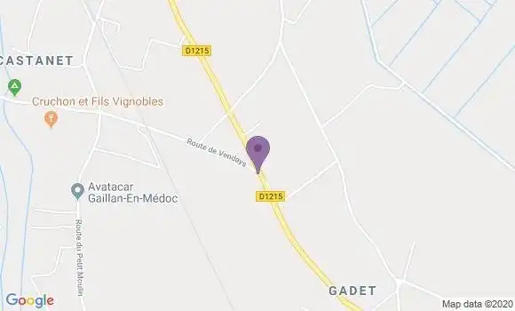 Localisation Gaillan En Medoc Bp - 33340