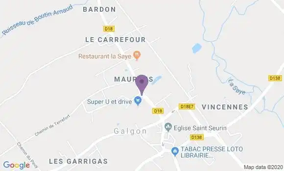 Localisation Galgon - 33133