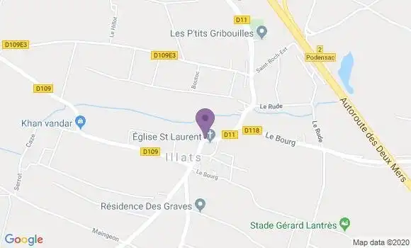 Localisation Illats Ap - 33720