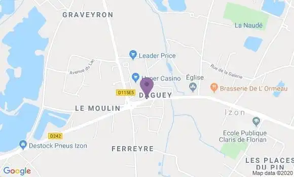 Localisation Izon - 33450