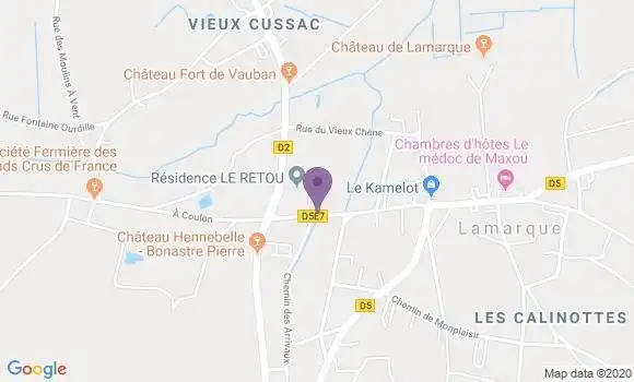 Localisation Lamarque Bp - 33460