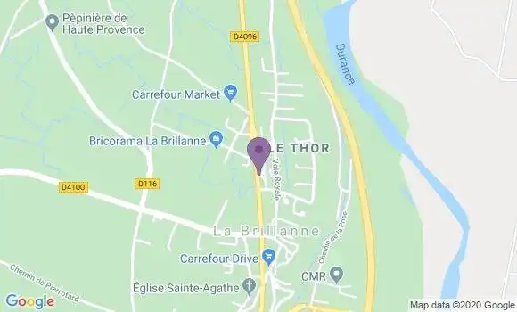 Localisation La Brillanne Bp - 04700