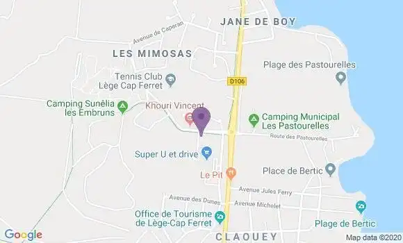 Localisation Lege Cap Ferret Principal - 33950