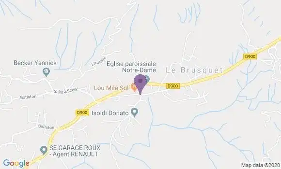 Localisation Le Brusquet Bp - 04420