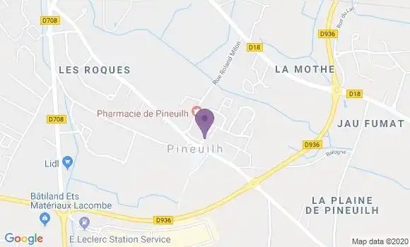 Localisation Les Leves et Thoumeyragues Ap - 33220
