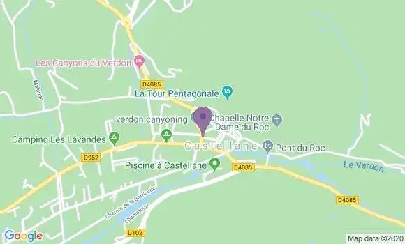 Localisation Castellane - 04120
