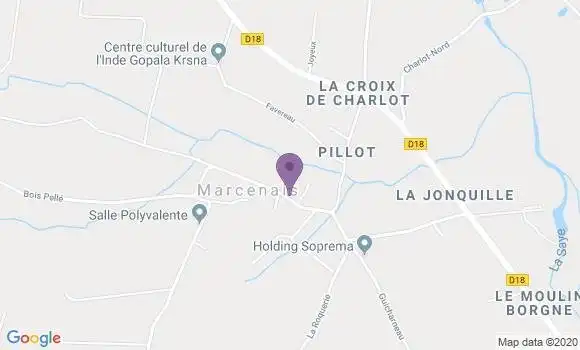 Localisation Marcenais Ap - 33620