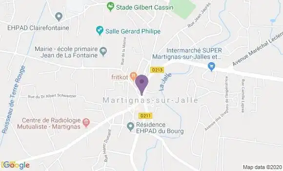 Localisation Martignas sur Jalle - 33127