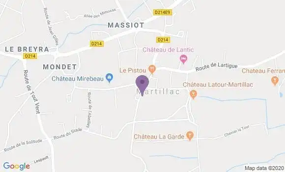 Localisation Martillac Bp - 33650