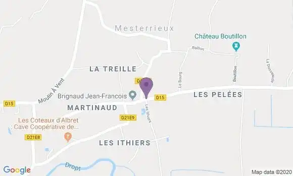 Localisation Mesterrieux Ap - 33540