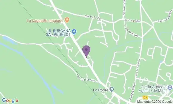 Localisation Mios Bp - 33380