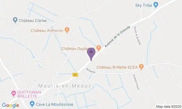 Localisation Moulis En Medoc Ap - 33480
