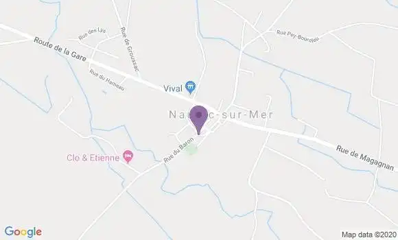 Localisation Naujac sur Mer Ap - 33990