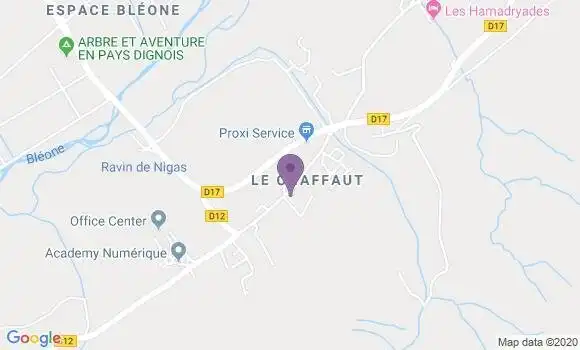 Localisation Le Chaffaut Saint Jurson Ap - 04510