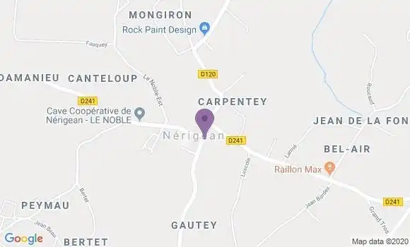 Localisation Nerigean Ap - 33750