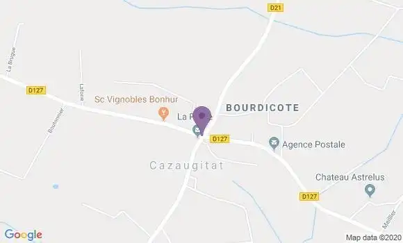 Localisation Cazaugitat Ap - 33790