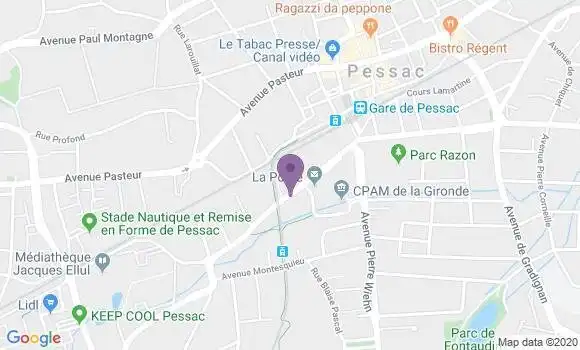 Localisation Pessac Principal - 33600