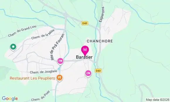 Localisation Baratier - 05200