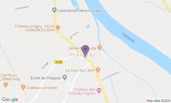 Localisation Preignac Bp - 33210
