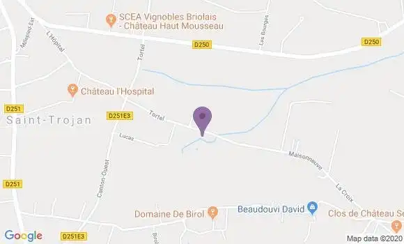 Localisation Pugnac Bp - 33710
