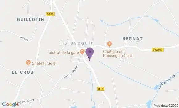 Localisation Puisseguin Ap - 33570