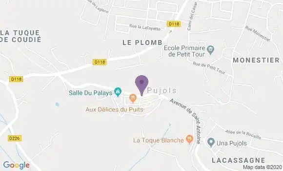 Localisation Pujols Bp - 33350