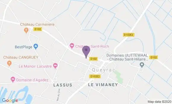 Localisation Queyrac Bp - 33340