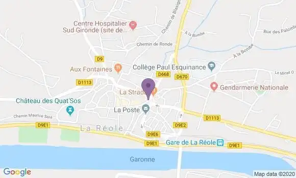 Localisation La Reole - 33190