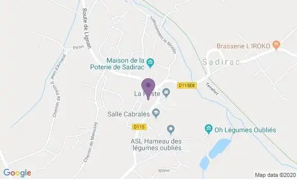 Localisation Sadirac Bp - 33670