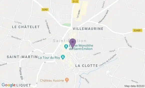 Localisation Saint Emilion - 33330