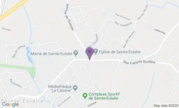 Localisation Sainte Eulalie Bp - 33560