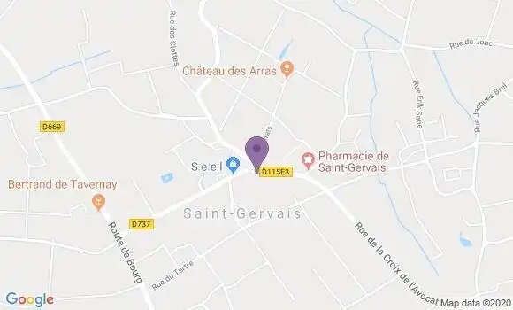 Localisation Saint Gervais Bp - 33240